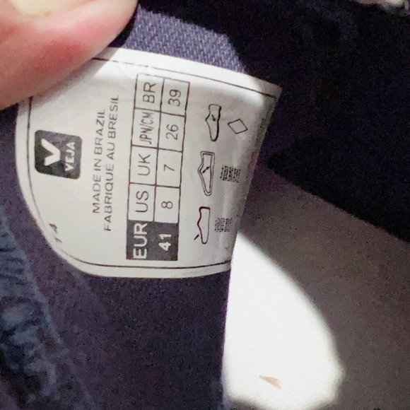 VEJA Nova High Top Fashion Logo Sneaker Nautico Pierre Canvas Mens US 8 EU 41 - Picture 9 of 10